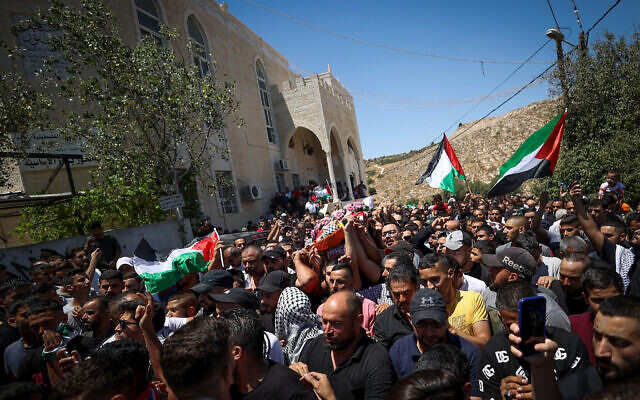 Funeral of Palestinian teen Qusai Jamal Maatan